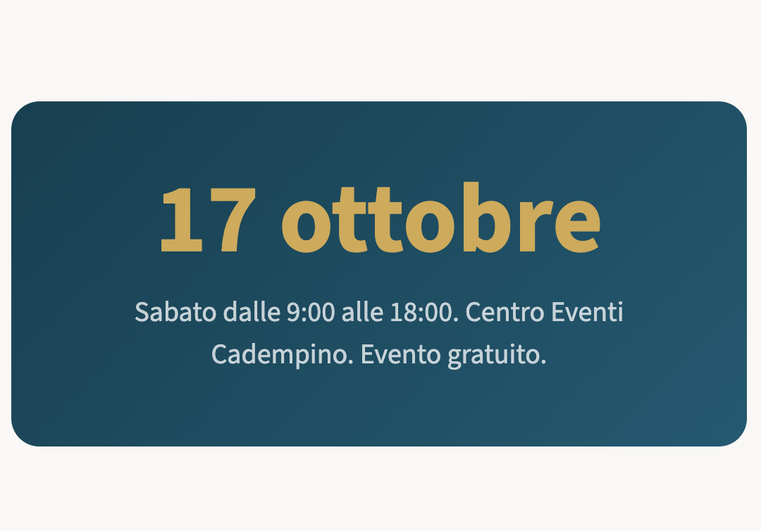 evento 17 ottobre